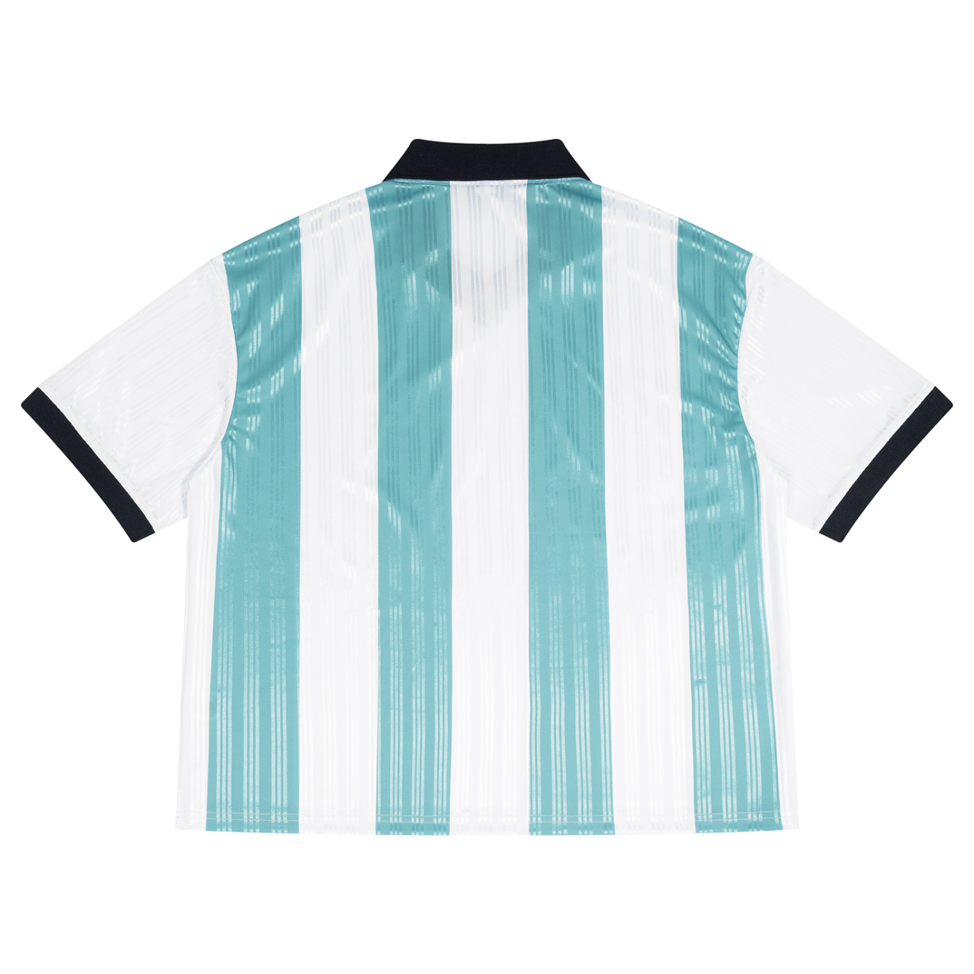 Unisex Boxy Striped Collared Soccer Jersey