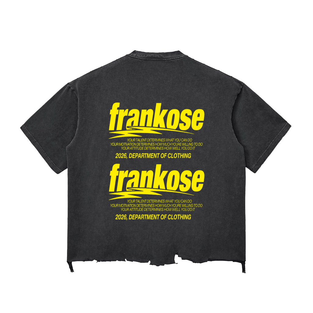 FRANKOSE RAW-HEM BOXY TEE