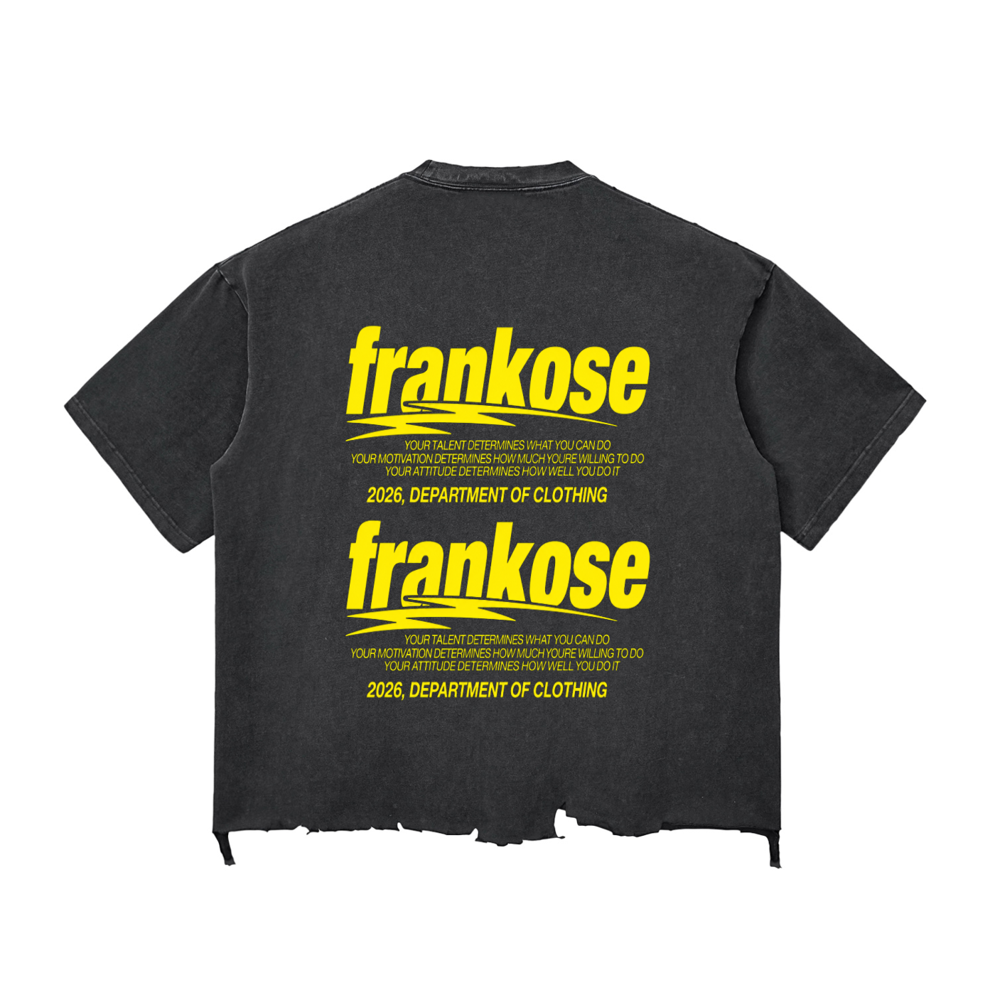 FRANKOSE RAW-HEM BOXY TEE